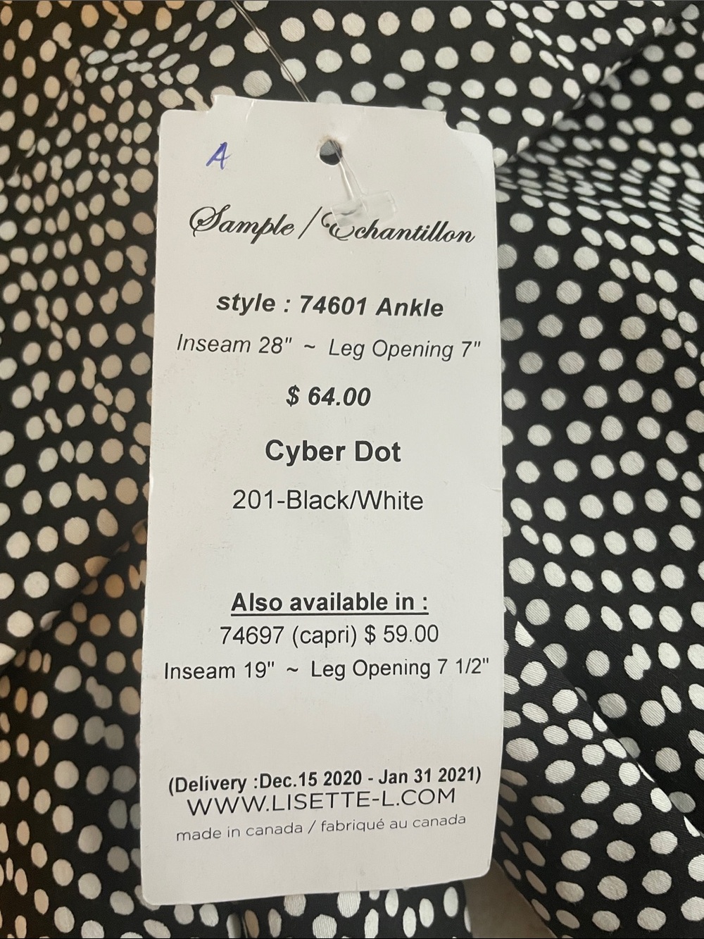 Lisette Patterned Pants - Picture 5 of 6